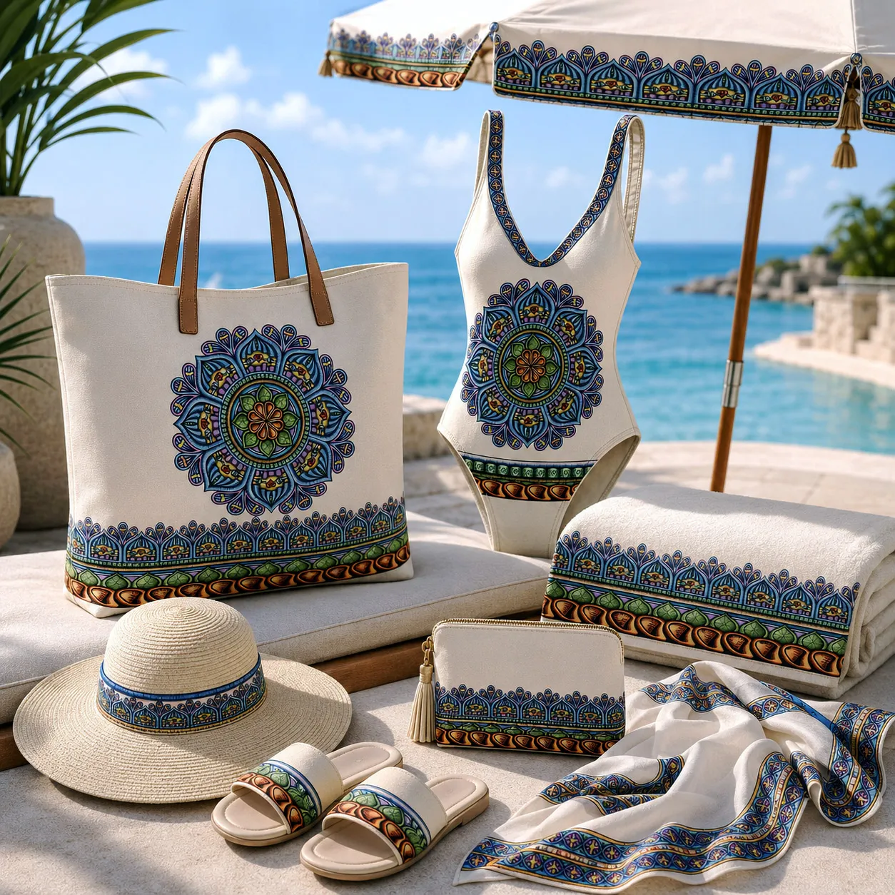 Beach and resort products featuring the Siriusly design system.