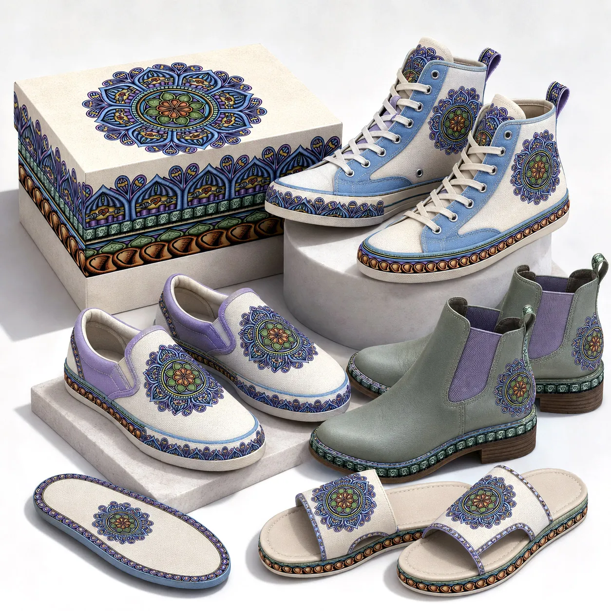 Premium footwear featuring the Siriusly design system.