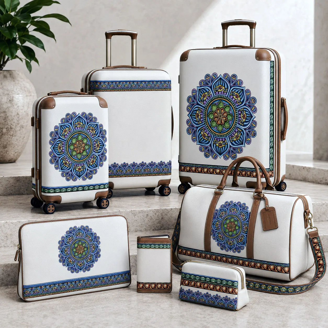 Premium luggage and travel accessories featuring the Siriusly design system.