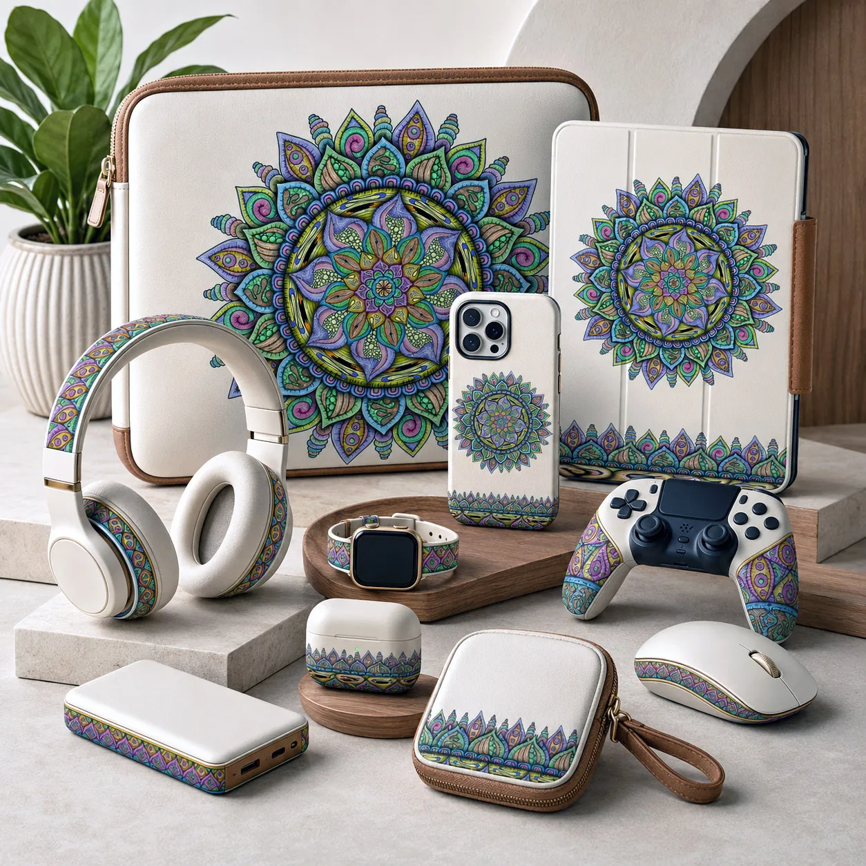 Tech, gaming, and personal accessories featuring the Fruitful design system.