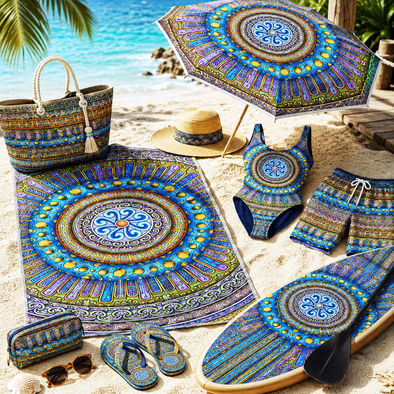 Beach and resort collection featuring the Blue Dream design system.