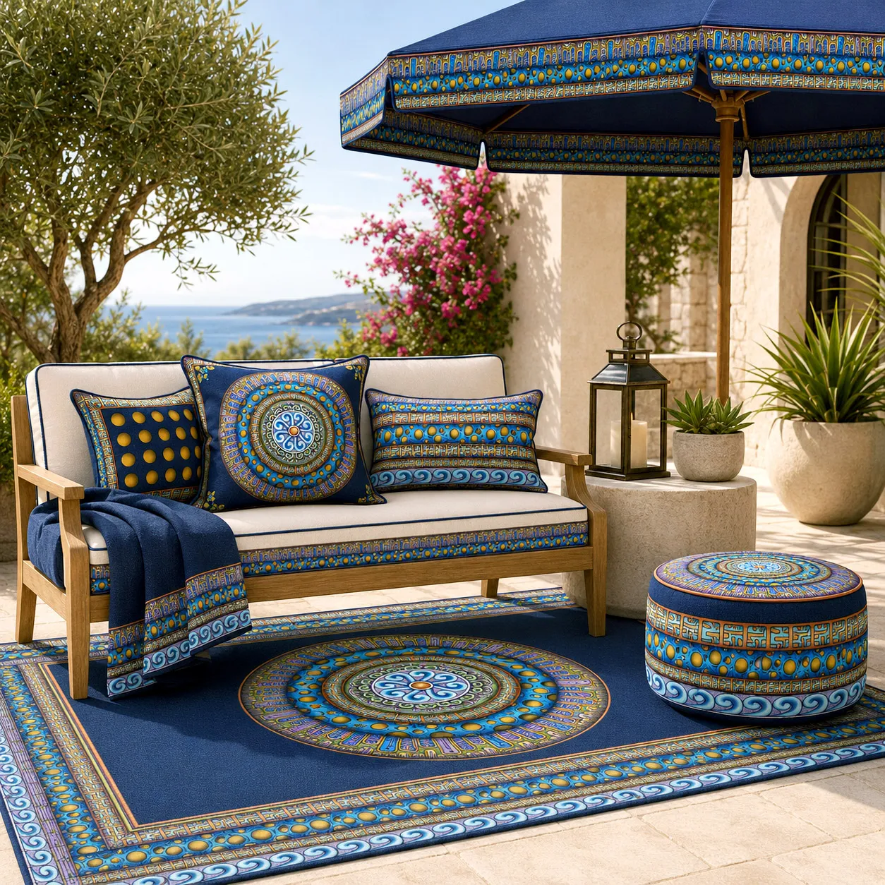Outdoor living products featuring the Blue Dream design system.