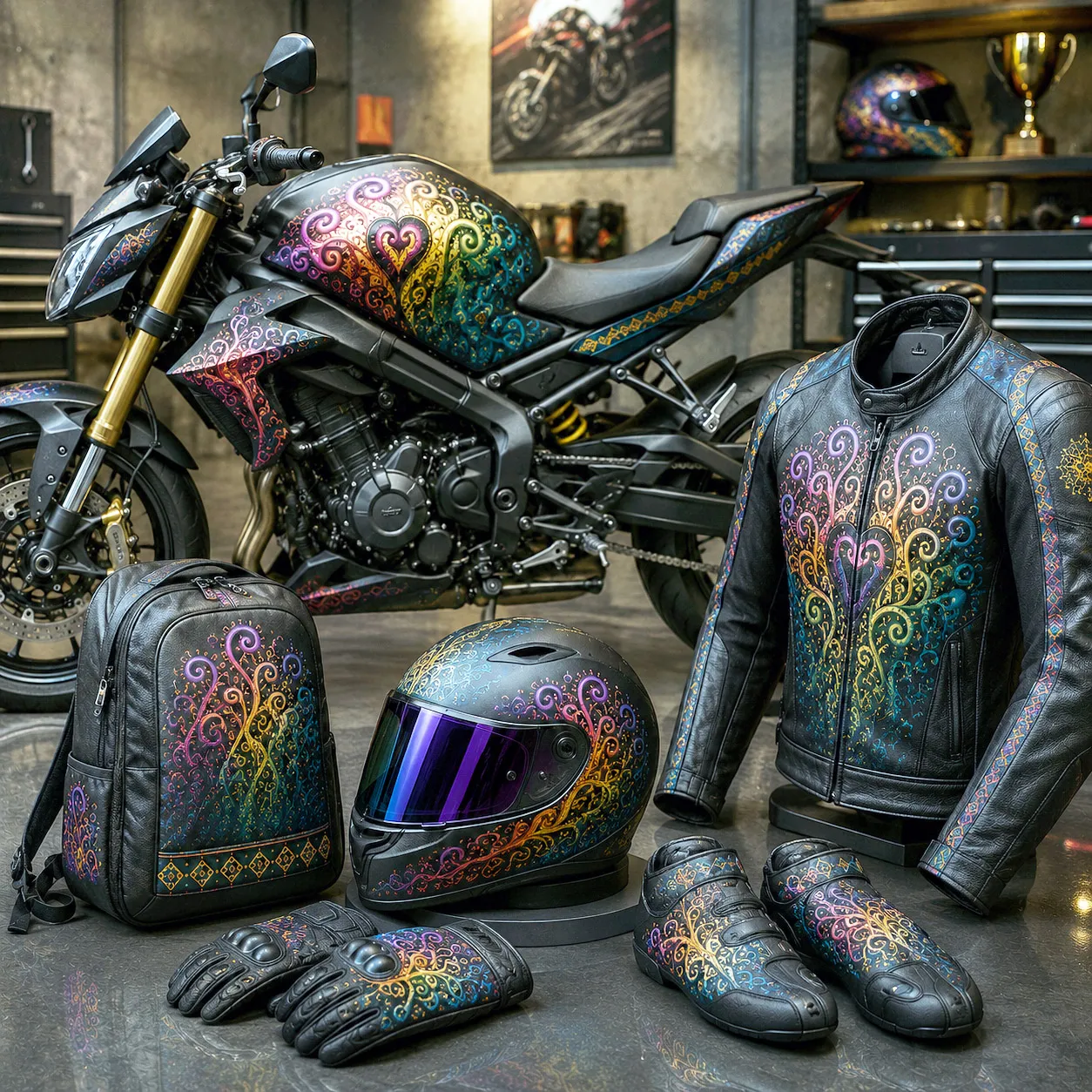 Motorsports collection featuring the Creative Mind design system.