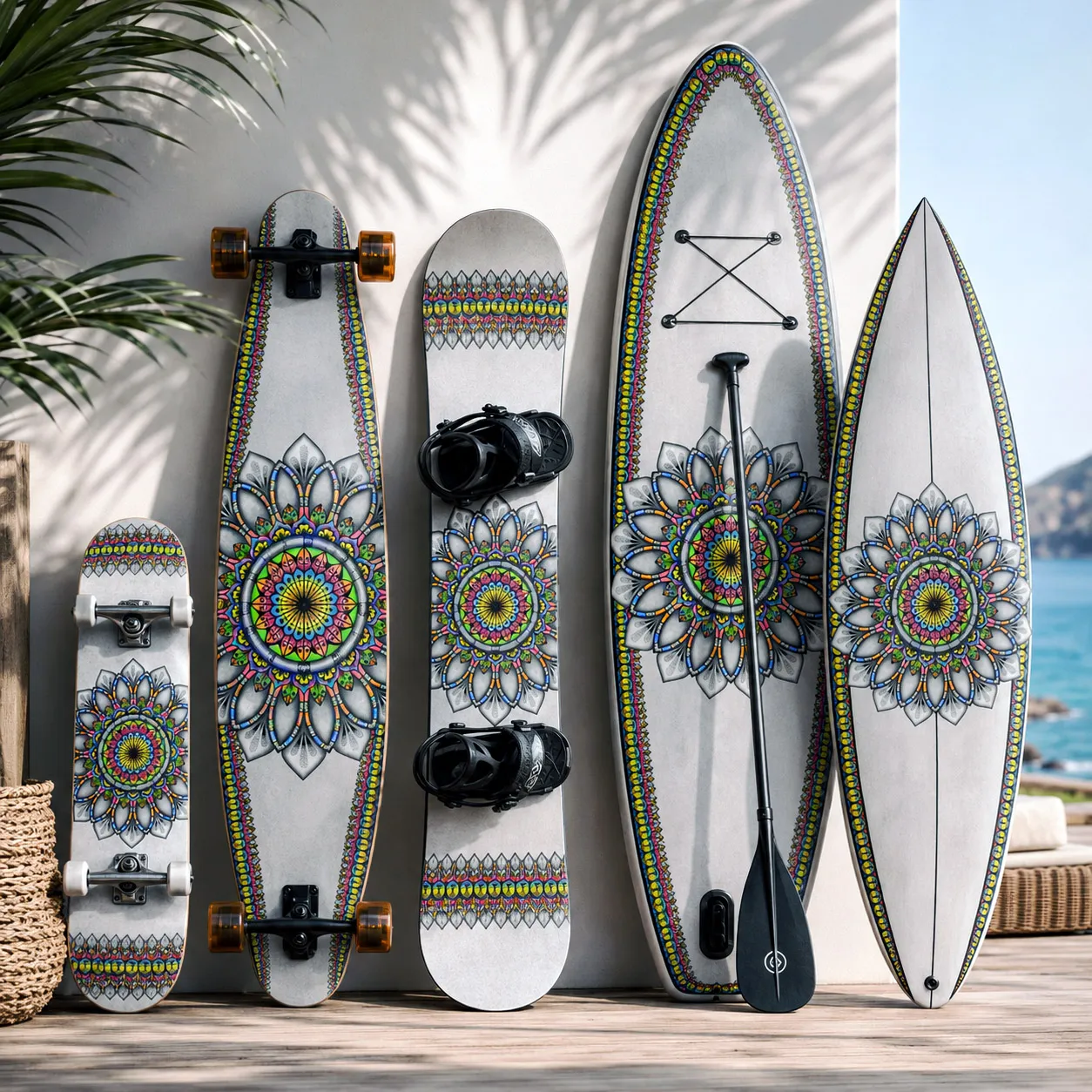 Board sports collection featuring the Radiance design system.