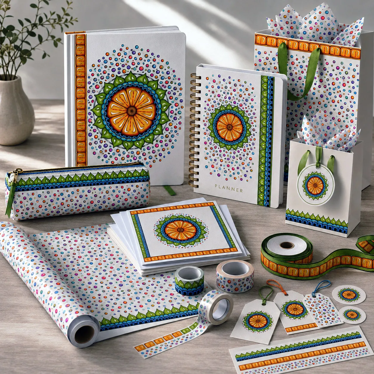 Premium stationery and gift products featuring the Surrender to Grace design system.