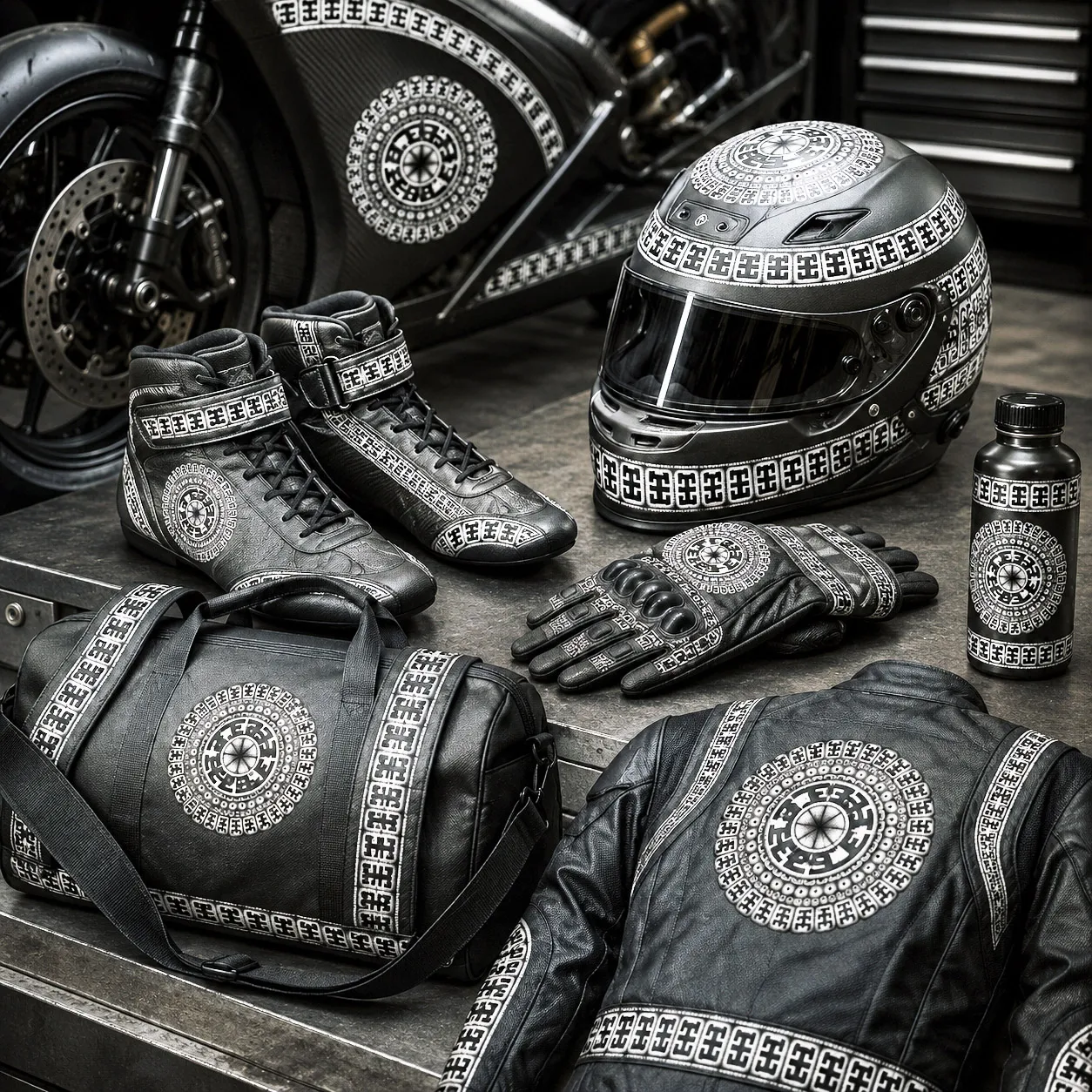 Motorsports lifestyle collection featuring the Komo design system.