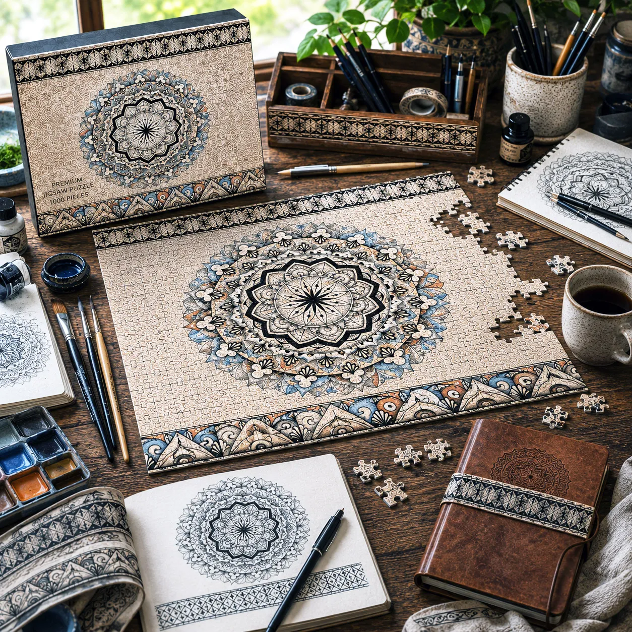 Jigsaw puzzle featuring the Rhythmic Pulse design system.