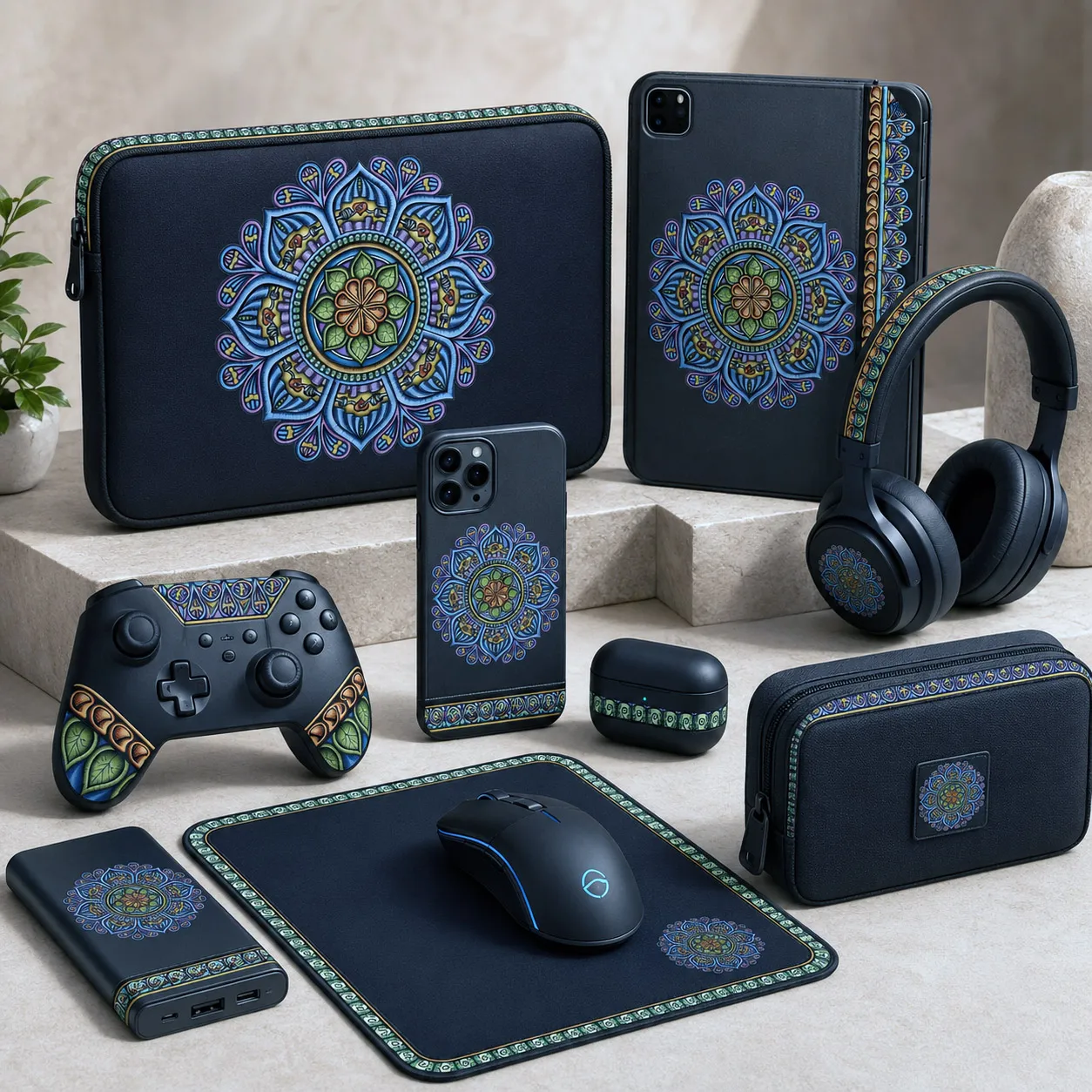 Tech, gaming, and personal accessories featuring the Siriusly design system.