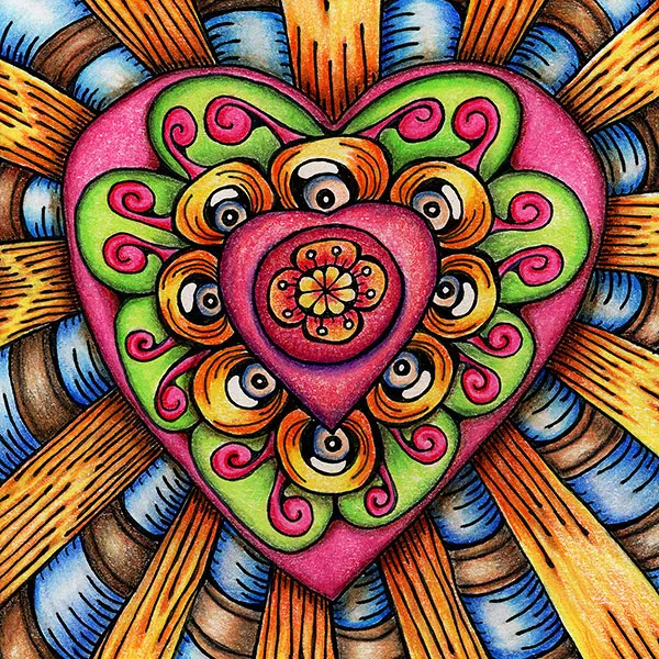 Bursting Heart design system artwork