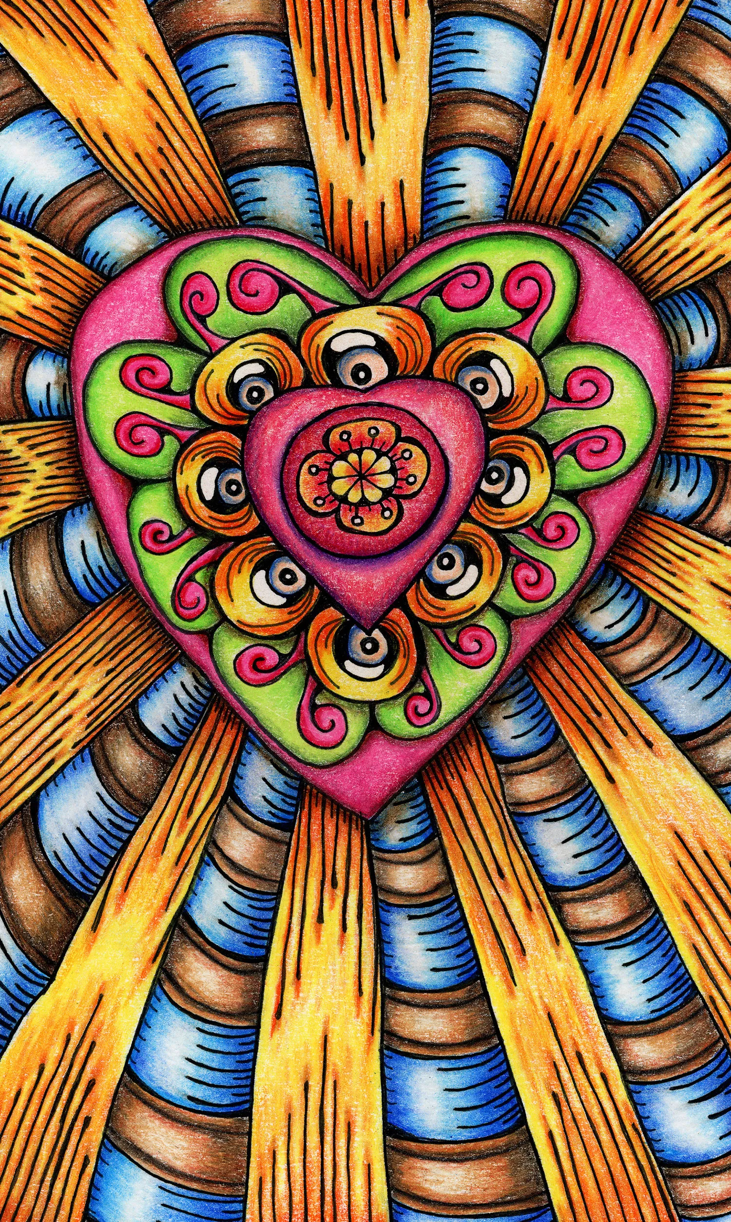 Original Bursting Heart artwork by Flowstate Design Studio.