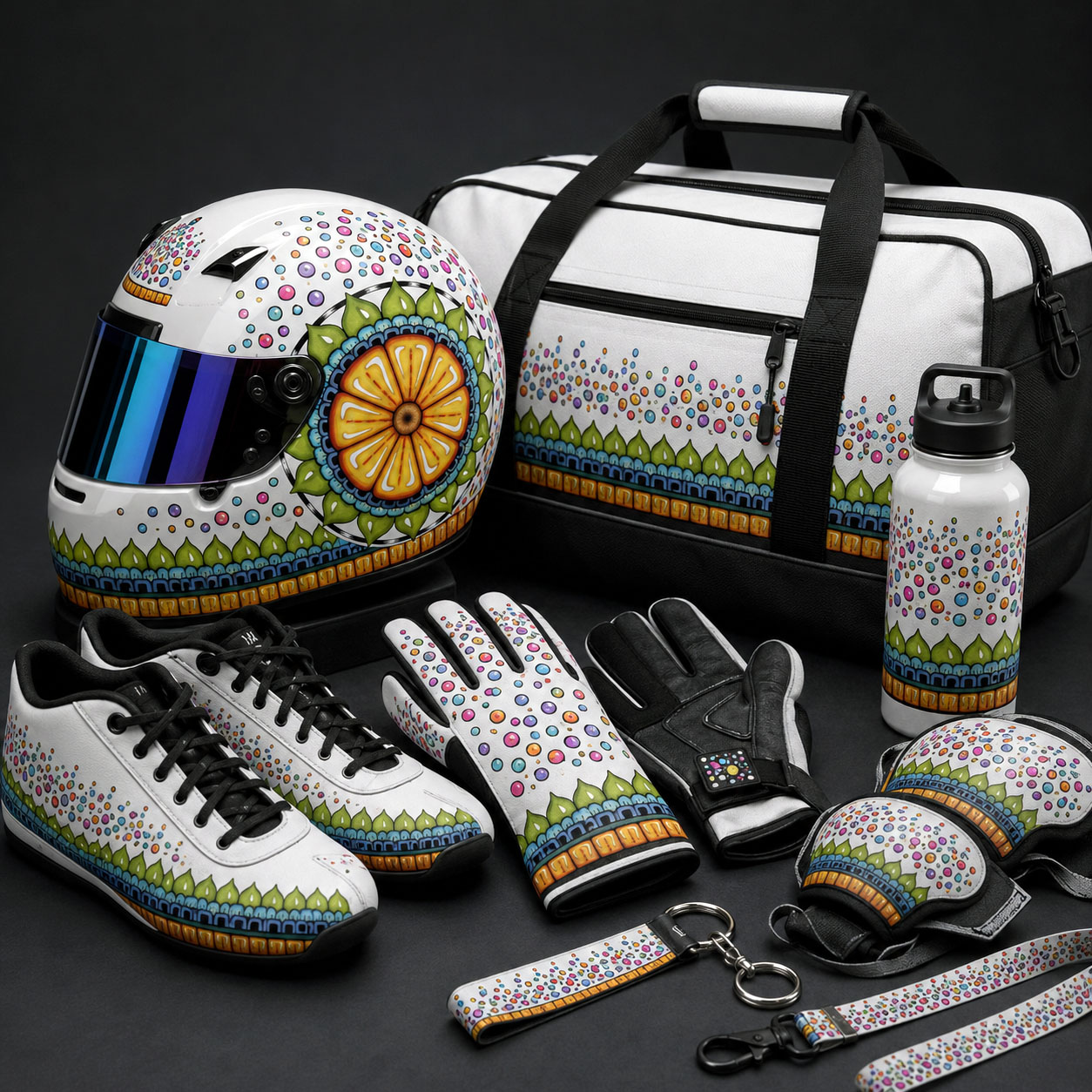 Motorsports collection featuring the Surrender to Grace design system.