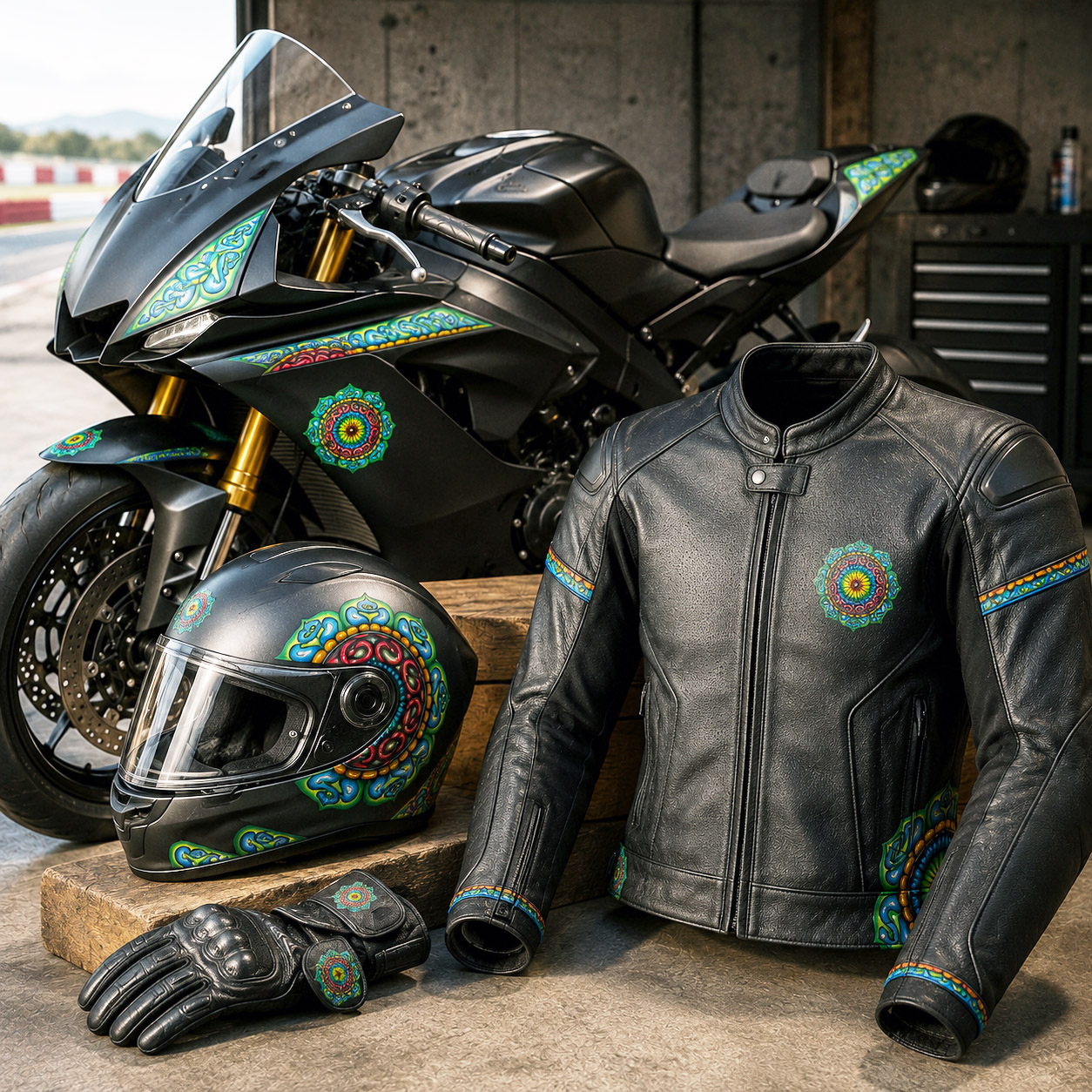 Motorsports collection featuring the Grounded Core design system.