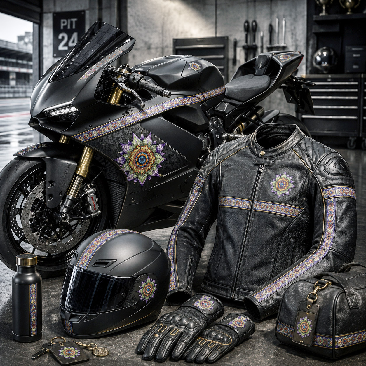 Motorsports collection featuring the Ethereal design system.