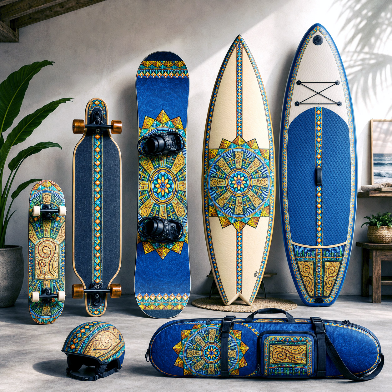 Board sports collection featuring the Spokin With design system.