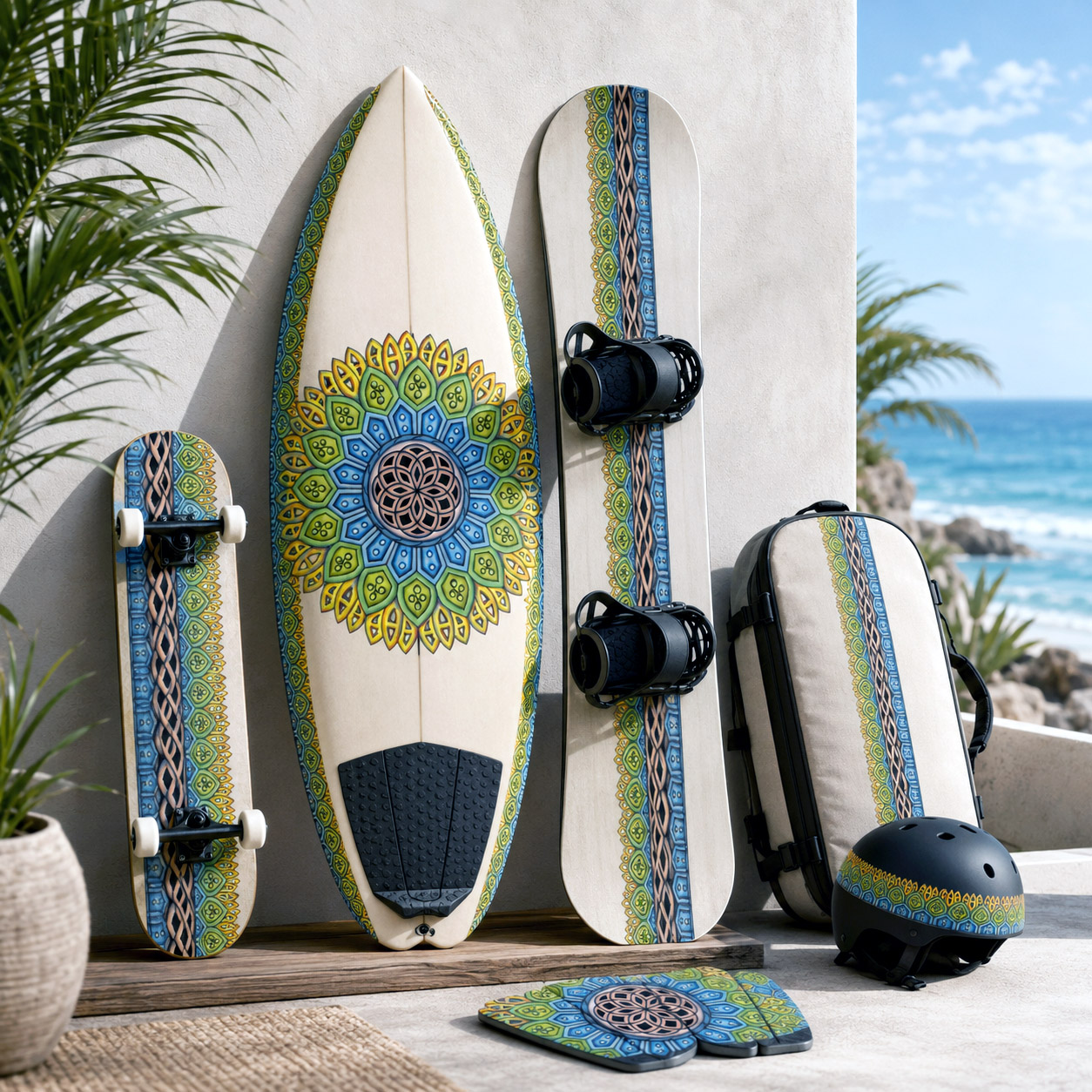 Board sports collection featuring the Crown design system.