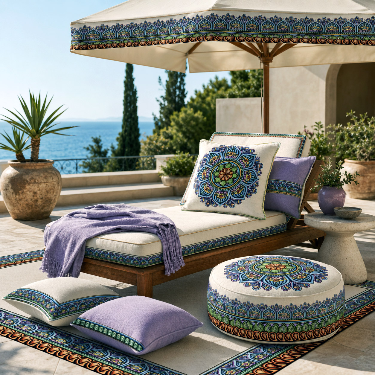 Outdoor living products featuring the Siriusly design system.