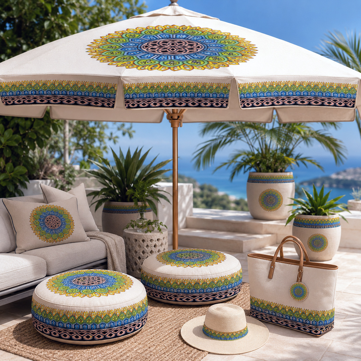Outdoor living products featuring the Crown design system.