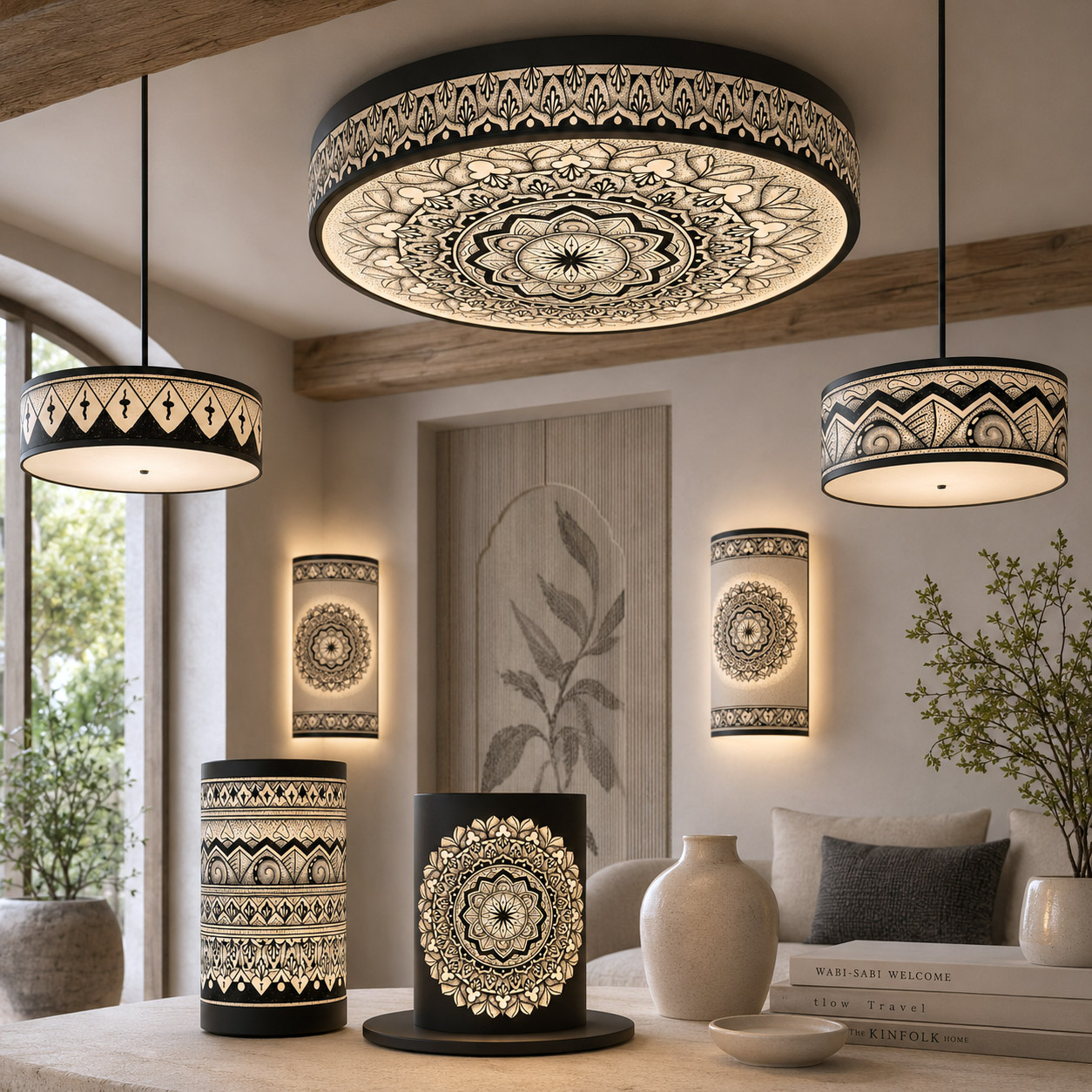 Premium lighting featuring the Rhythmic Pulse design system.