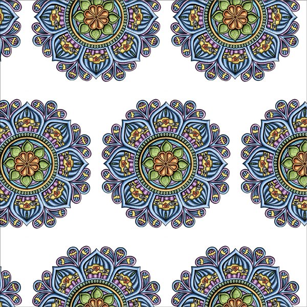 Repeat pattern variation of the Siriusly design system.