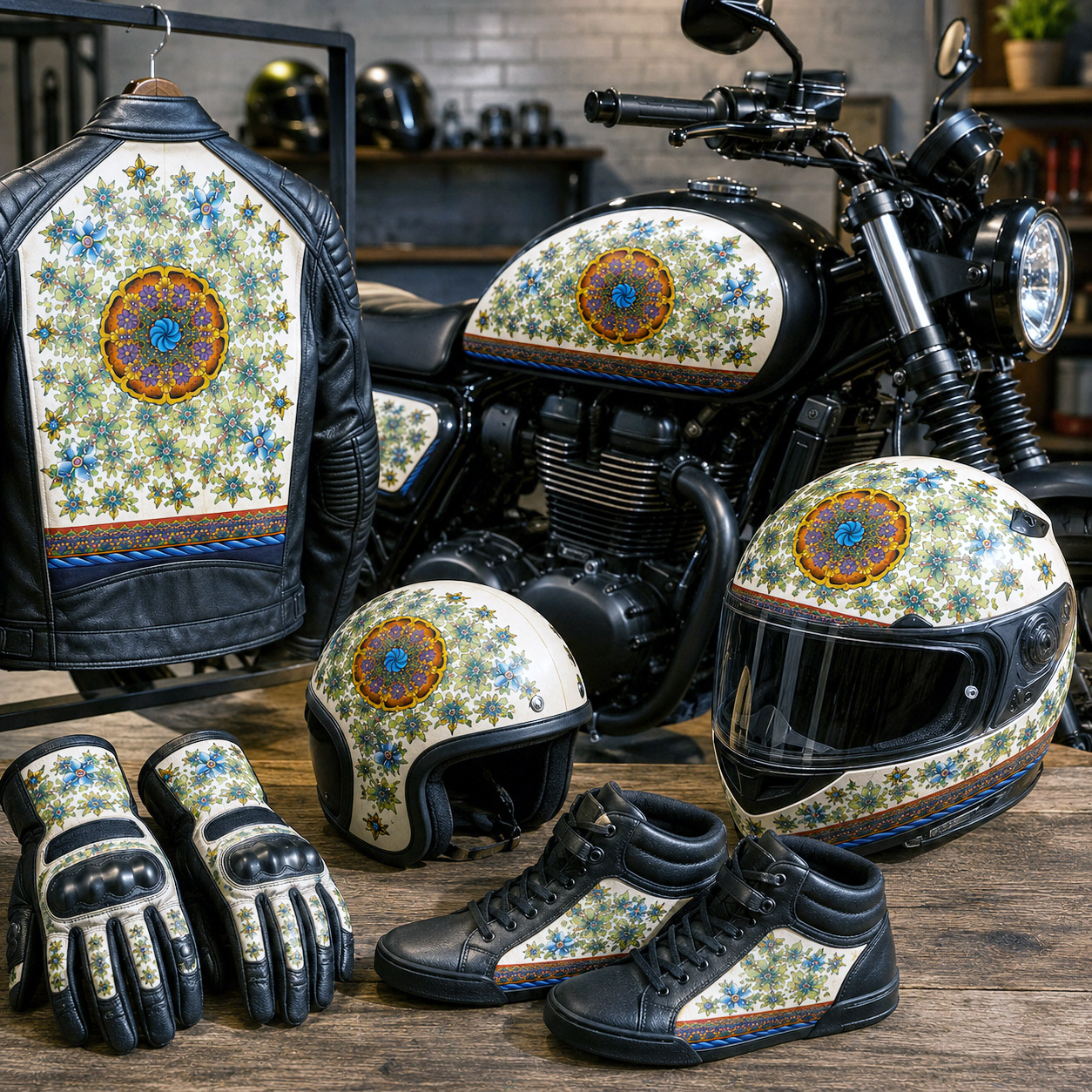 Motorsports collection featuring the Wall Flowers design system.