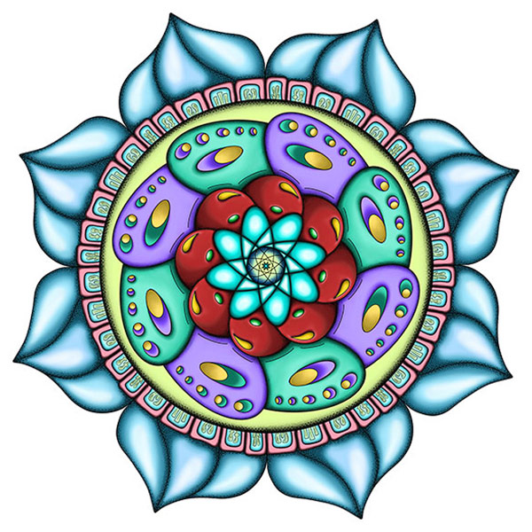 Atom Heart Flower design system artwork