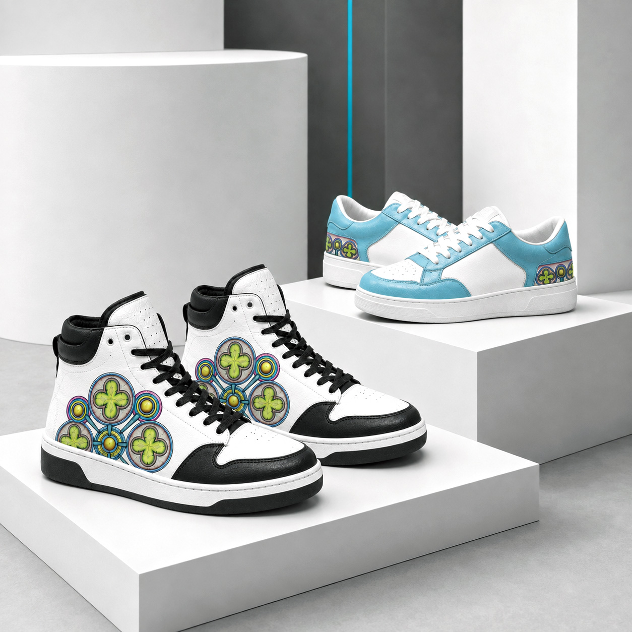 Ancestral Luck footwear collection mockup