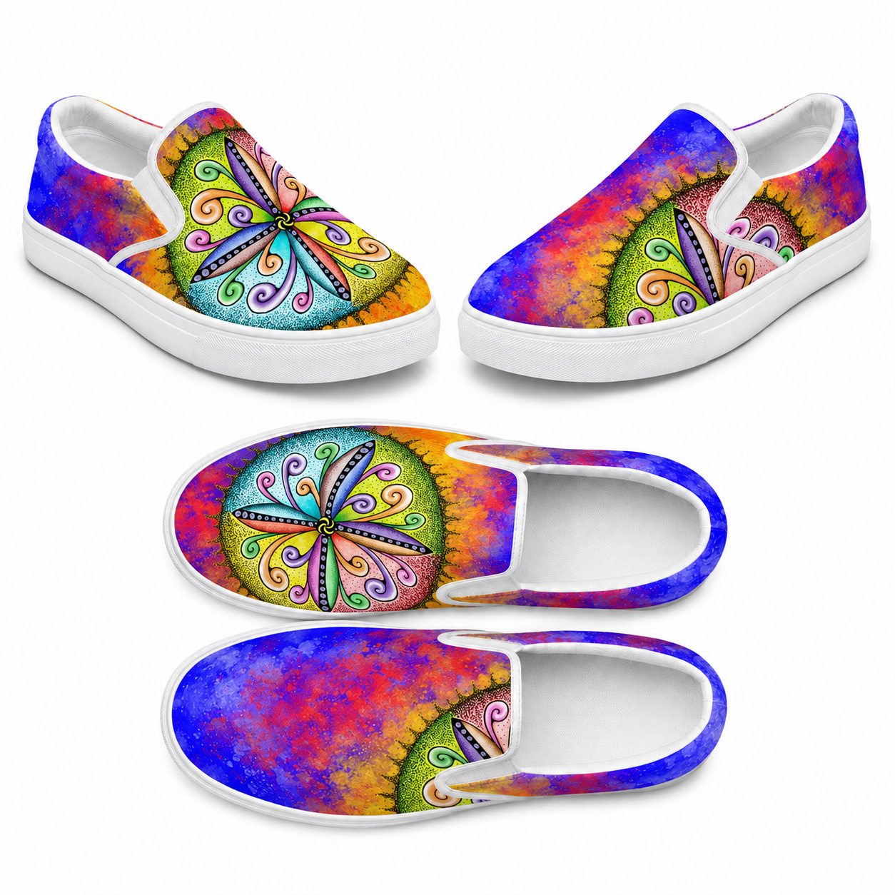 Surfs Up | Women’s slip-on canvas shoe collection mockup.