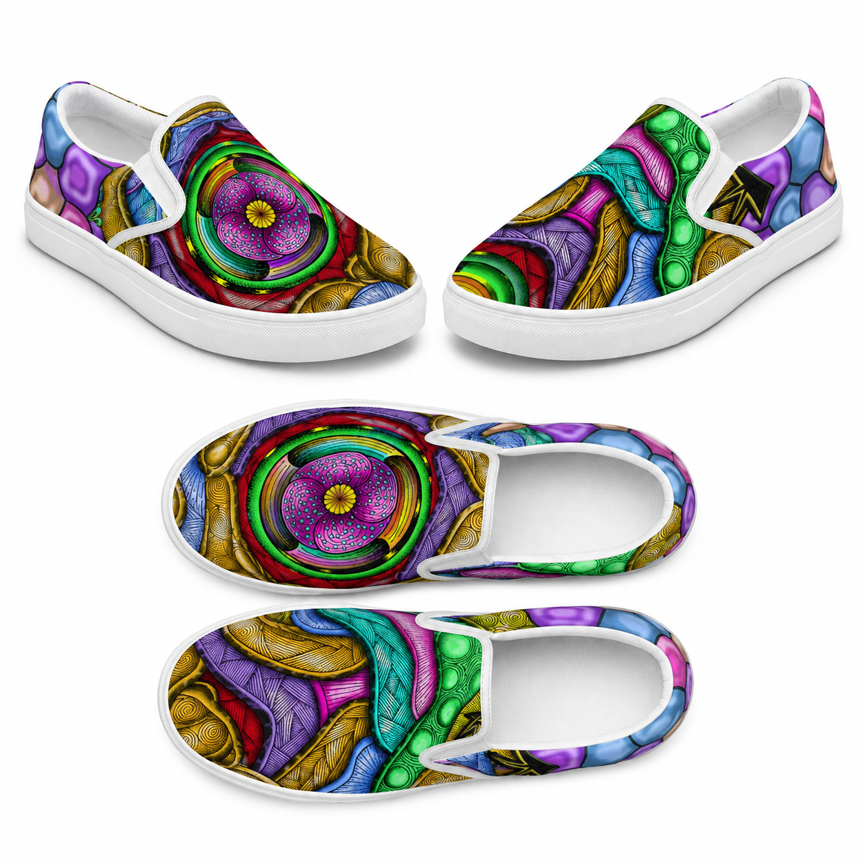 Vortex | Women’s slip-on canvas shoe collection mockup.