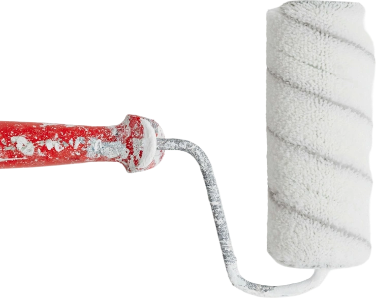 sideways paint roller