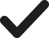 Black check mark icon.