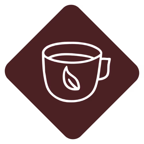 Brown asterisk symbol with rounded tips on a white background.