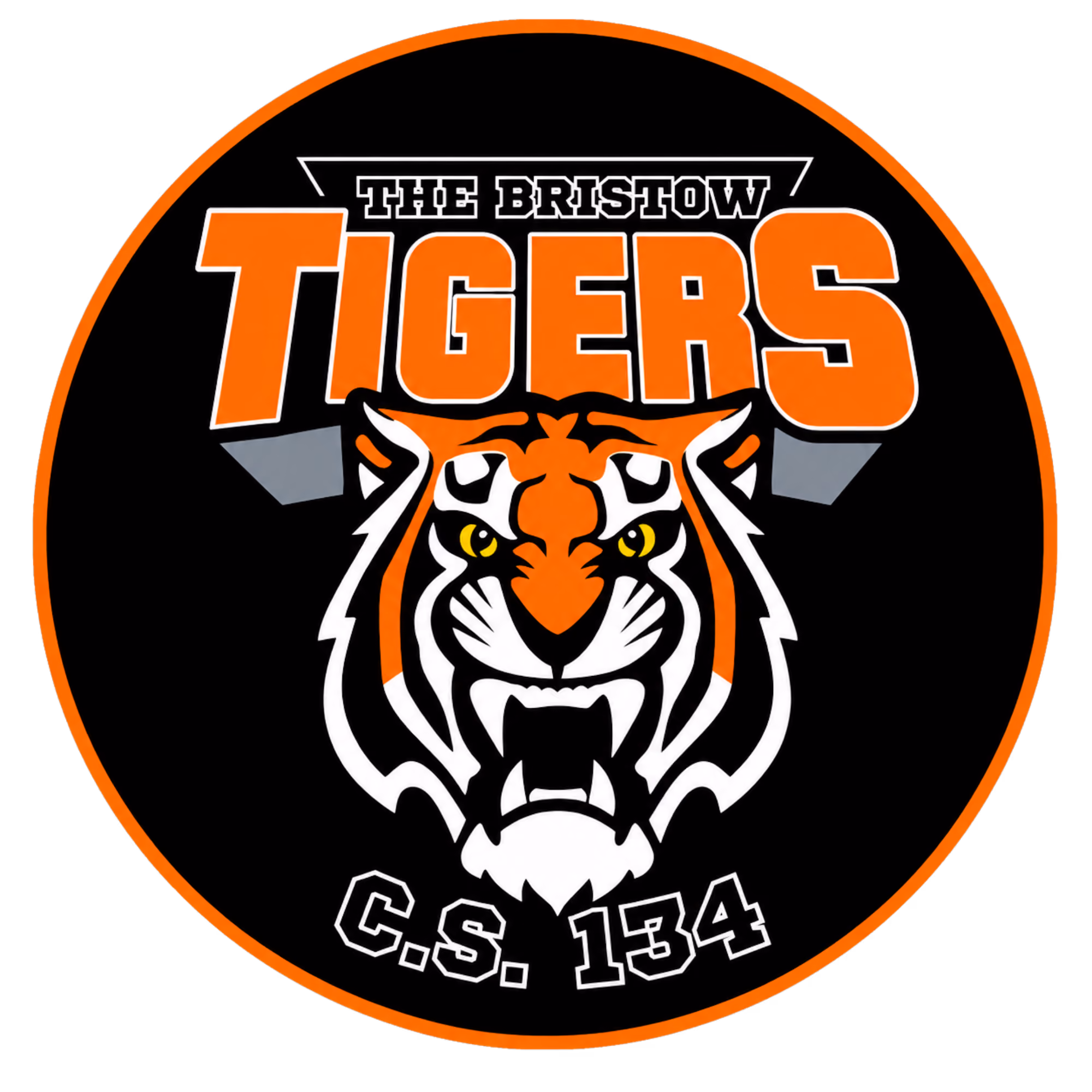 P.S. 134 George F. Bristow Tigers logo - home