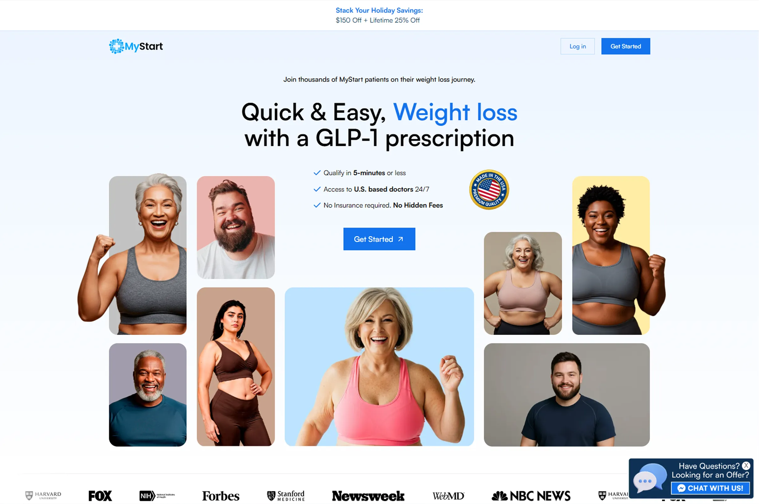MyStart Hero section