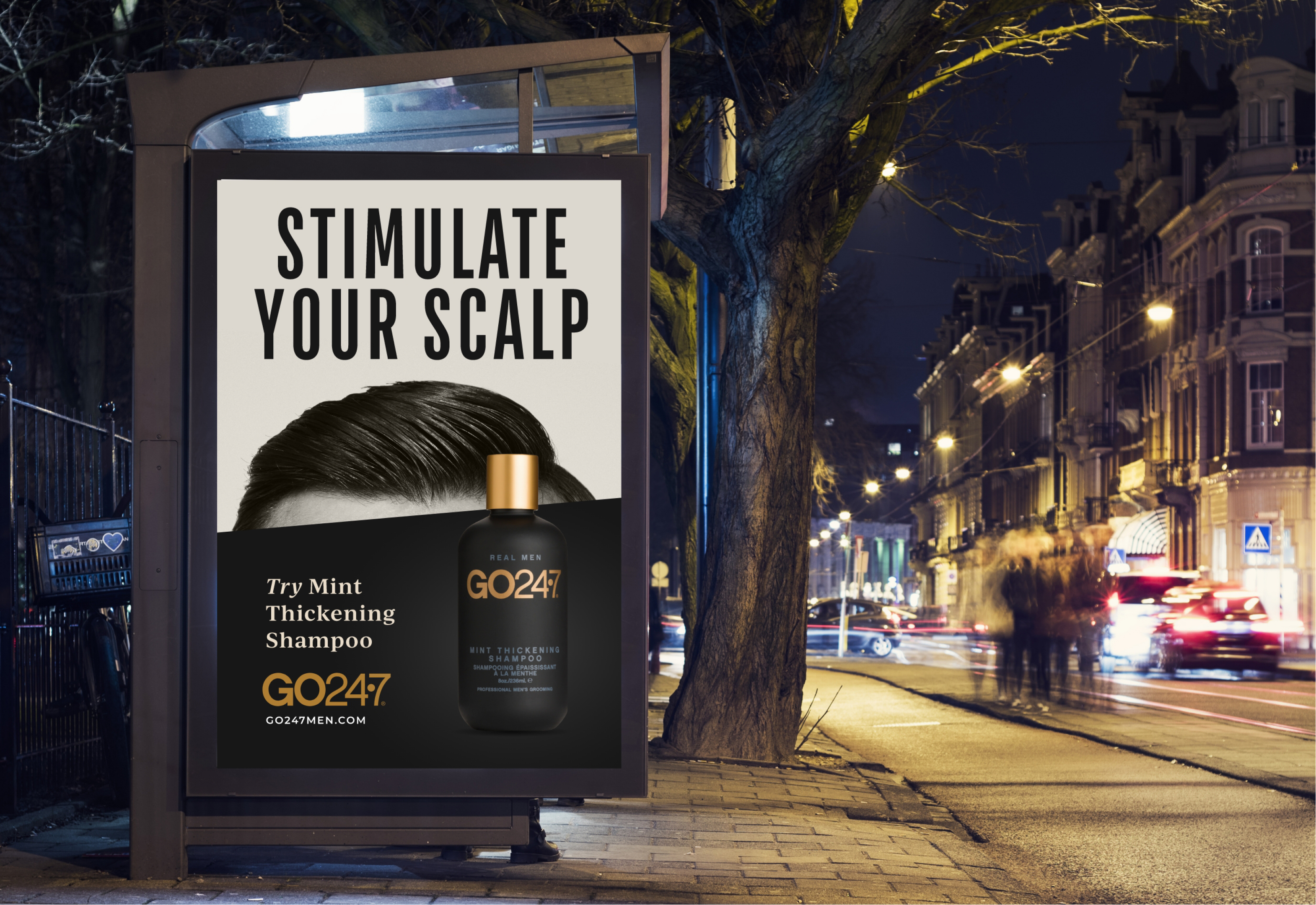 GO24·7 campaign design, stimulate your scalp