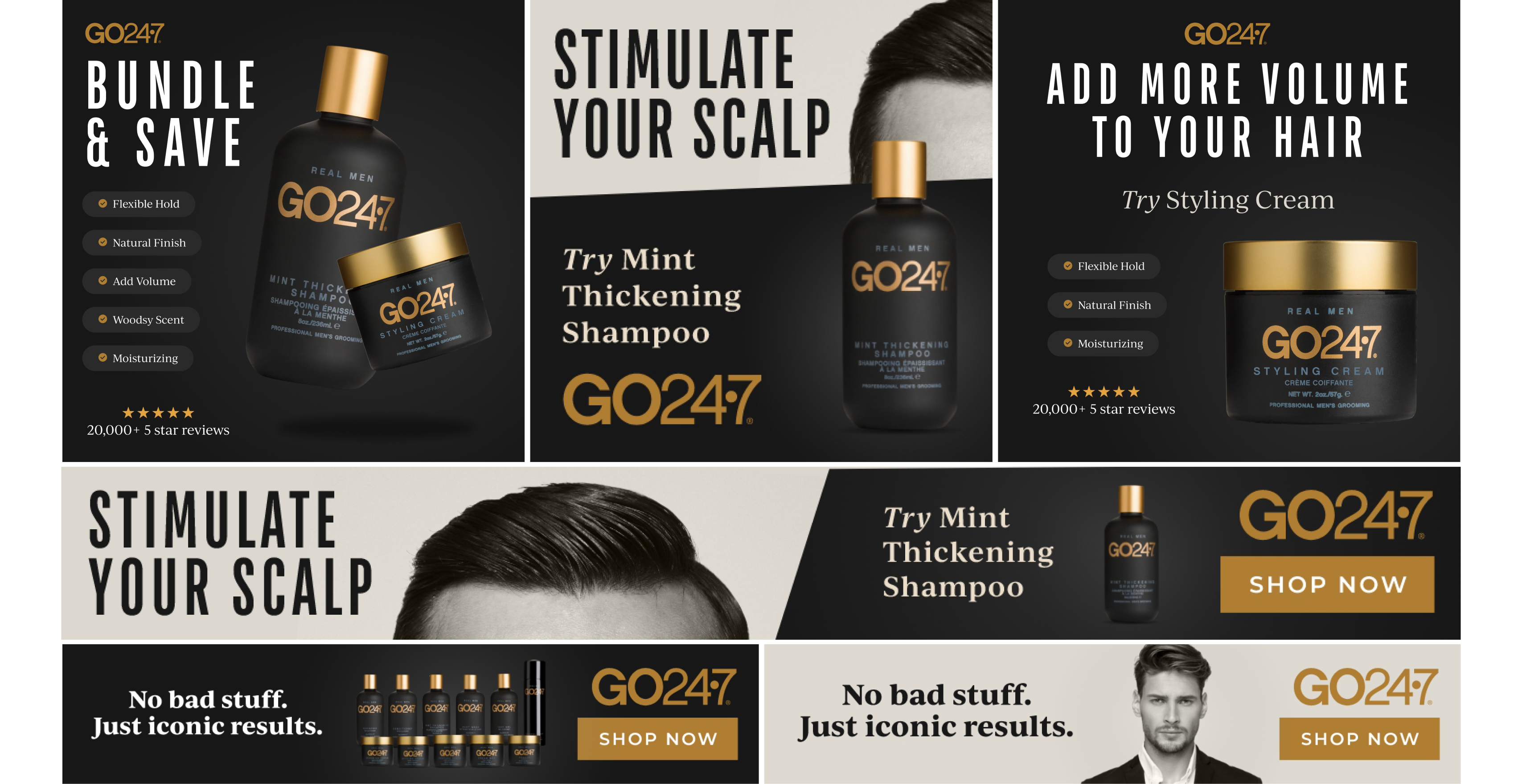 GO24·7 performance creative assets