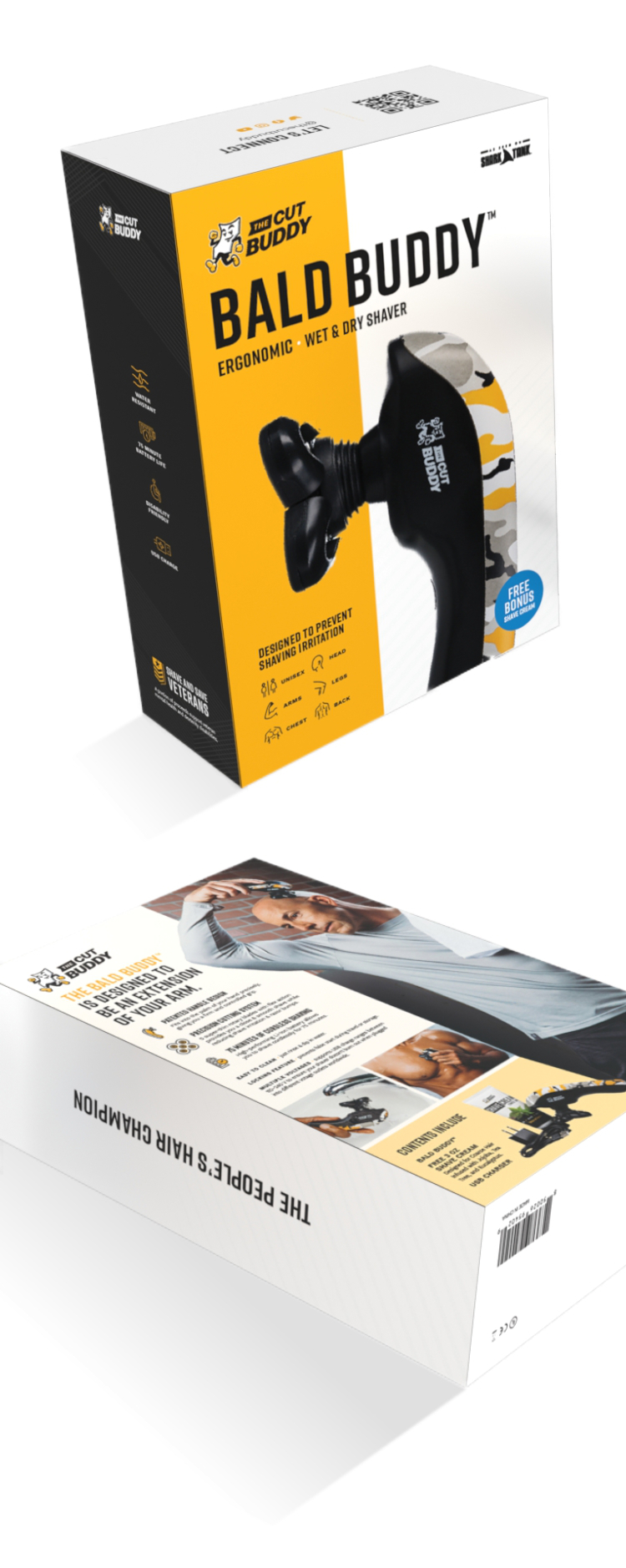The Cut Buddy Bald Buddy packaging design