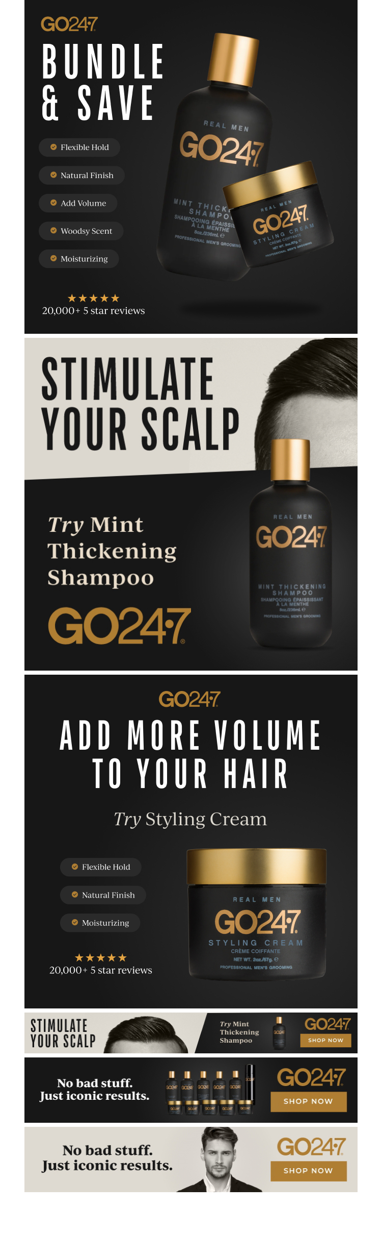 GO24·7 performance creative assets