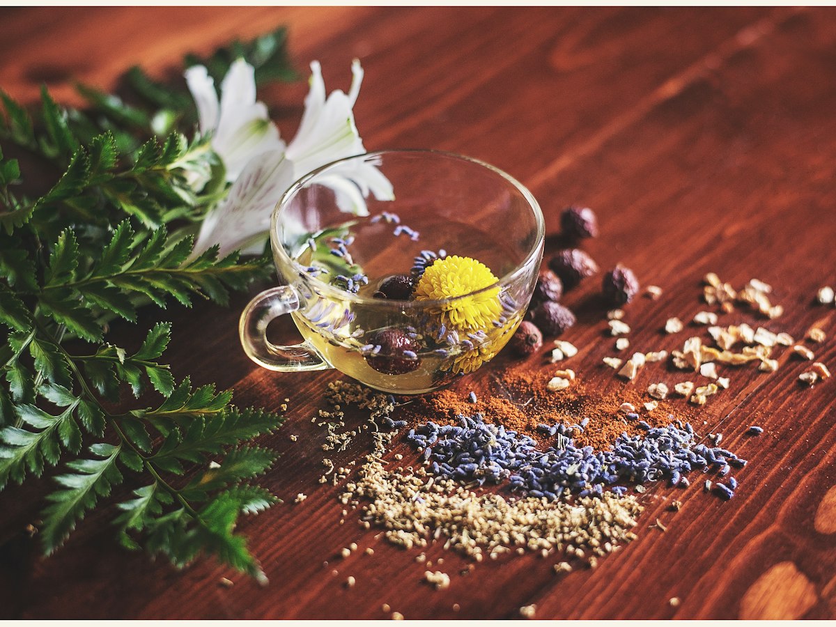 Herbal infusion with dried botanicals