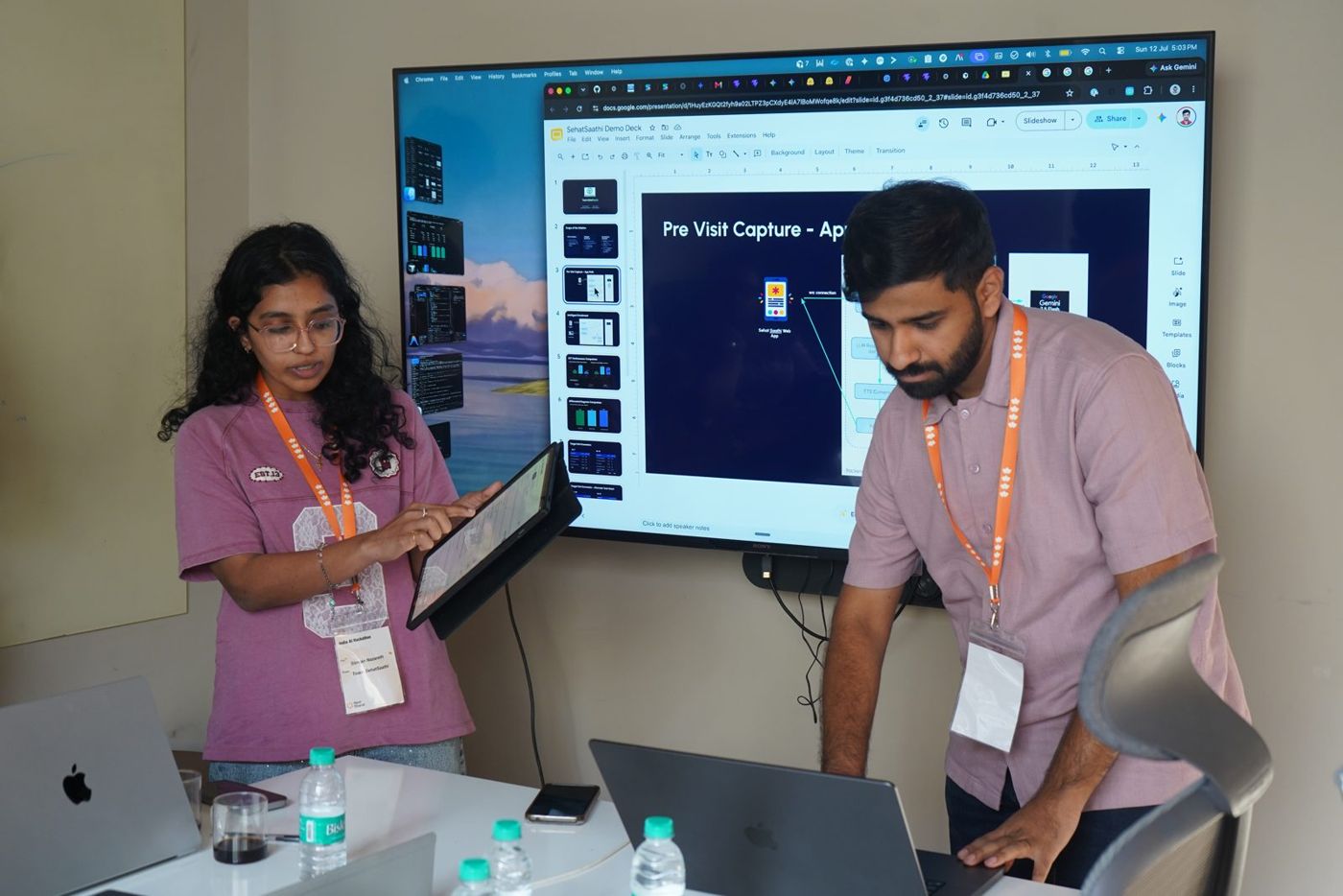 Live demo on the big screen