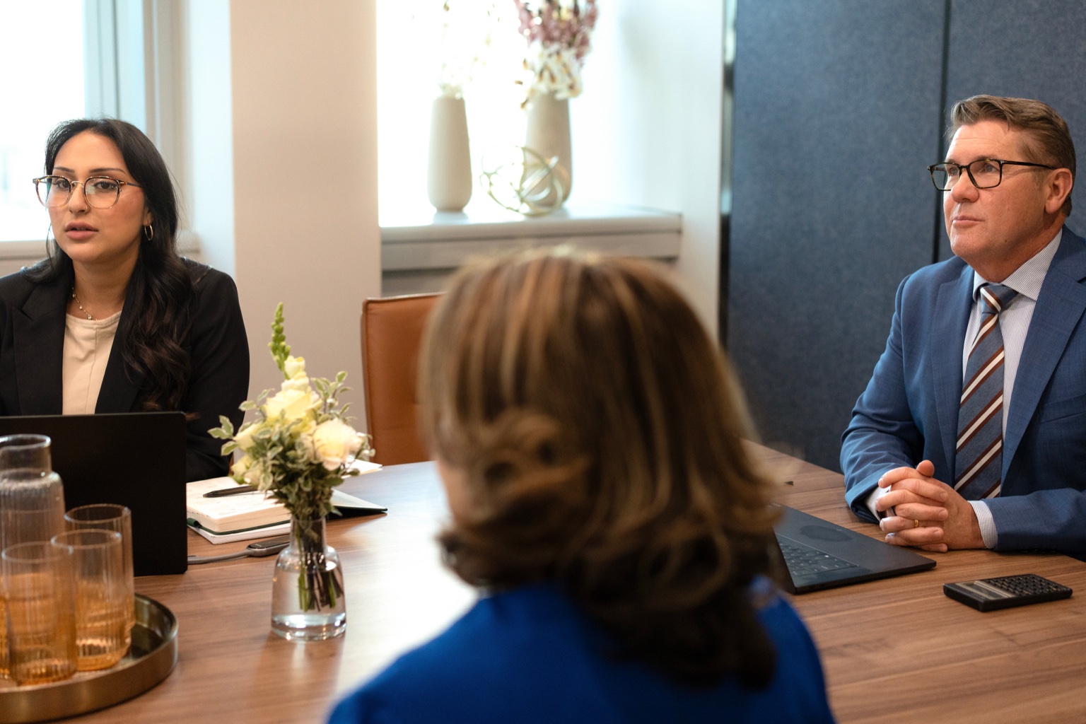 An advice meeting at Sherlock Wealth