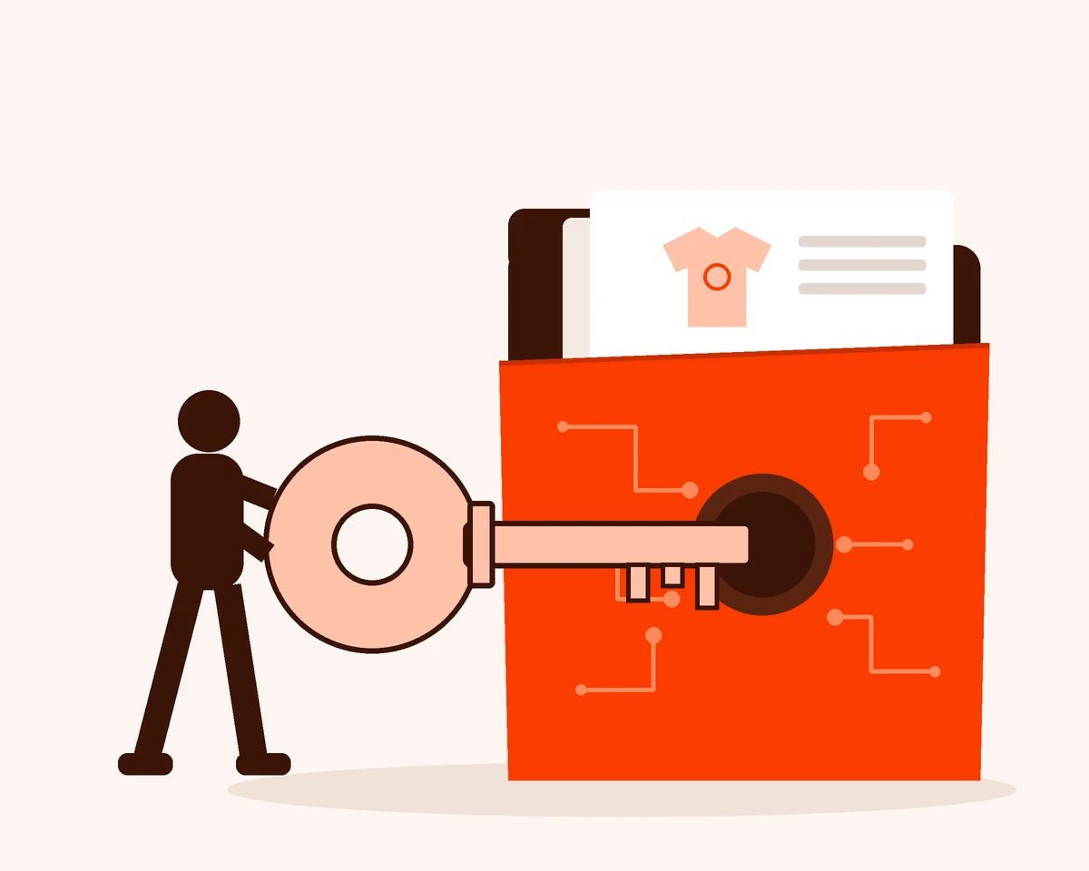Customer file locked and encrypted