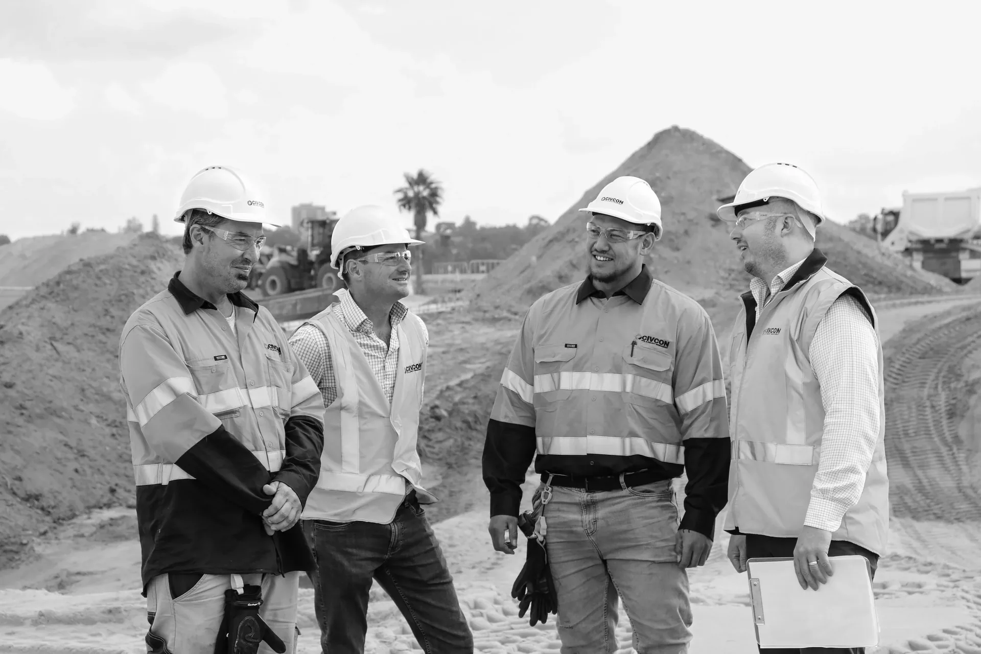 Civcon crew in full PPE on a Perth construction site