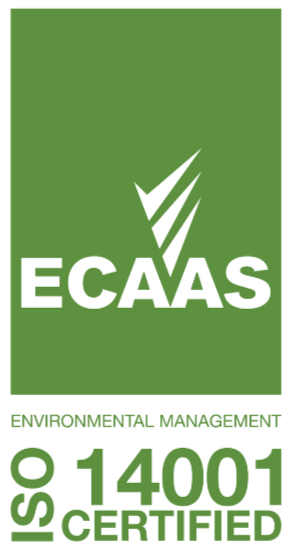 ECAAS certified ISO 14001 environmental management
