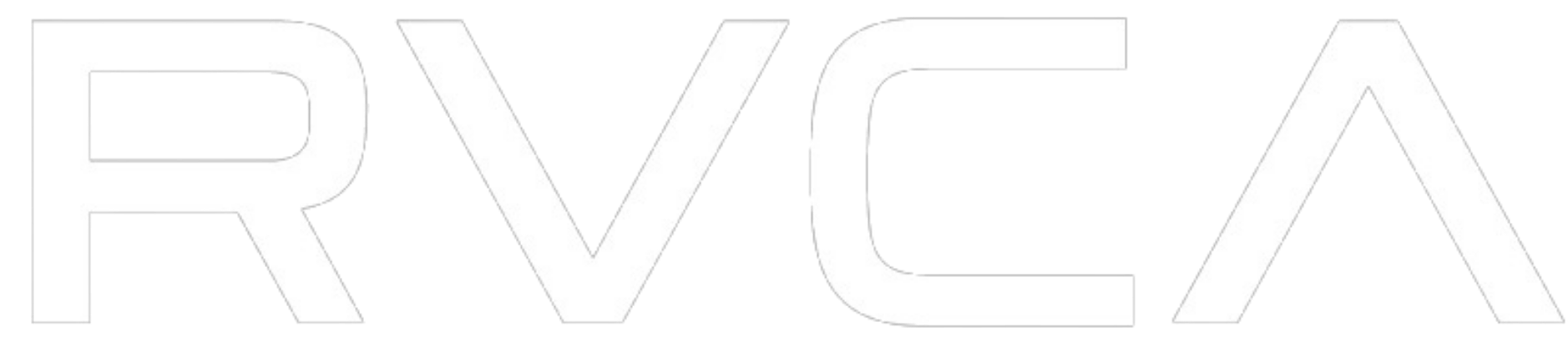 White RVCA text logo on a transparent background.