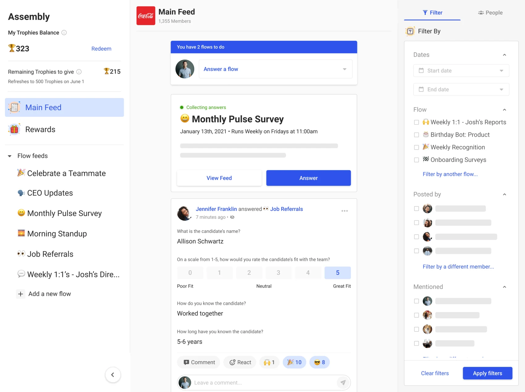 Screenshot of the Assembly UI.