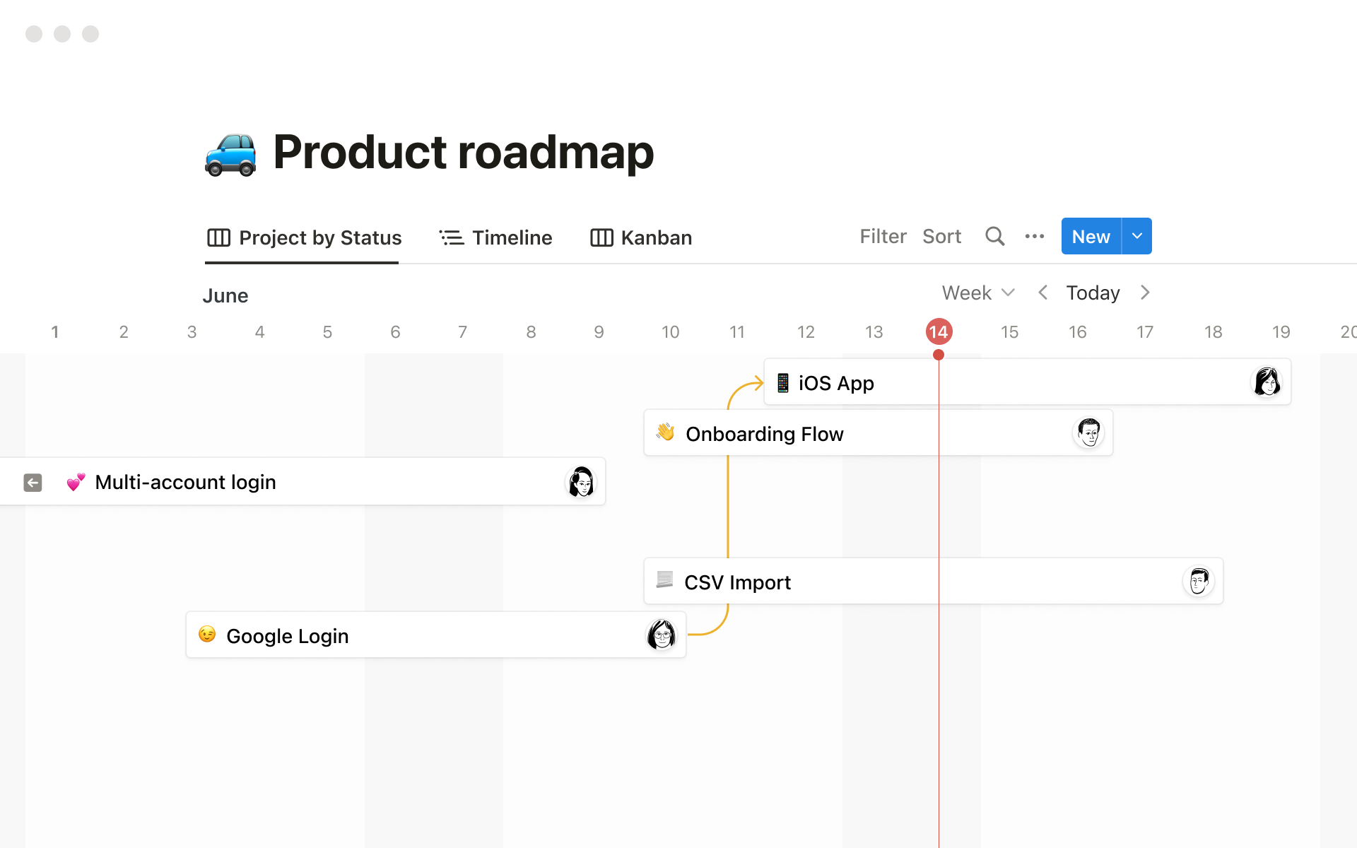 Screenshot of the notion UI.