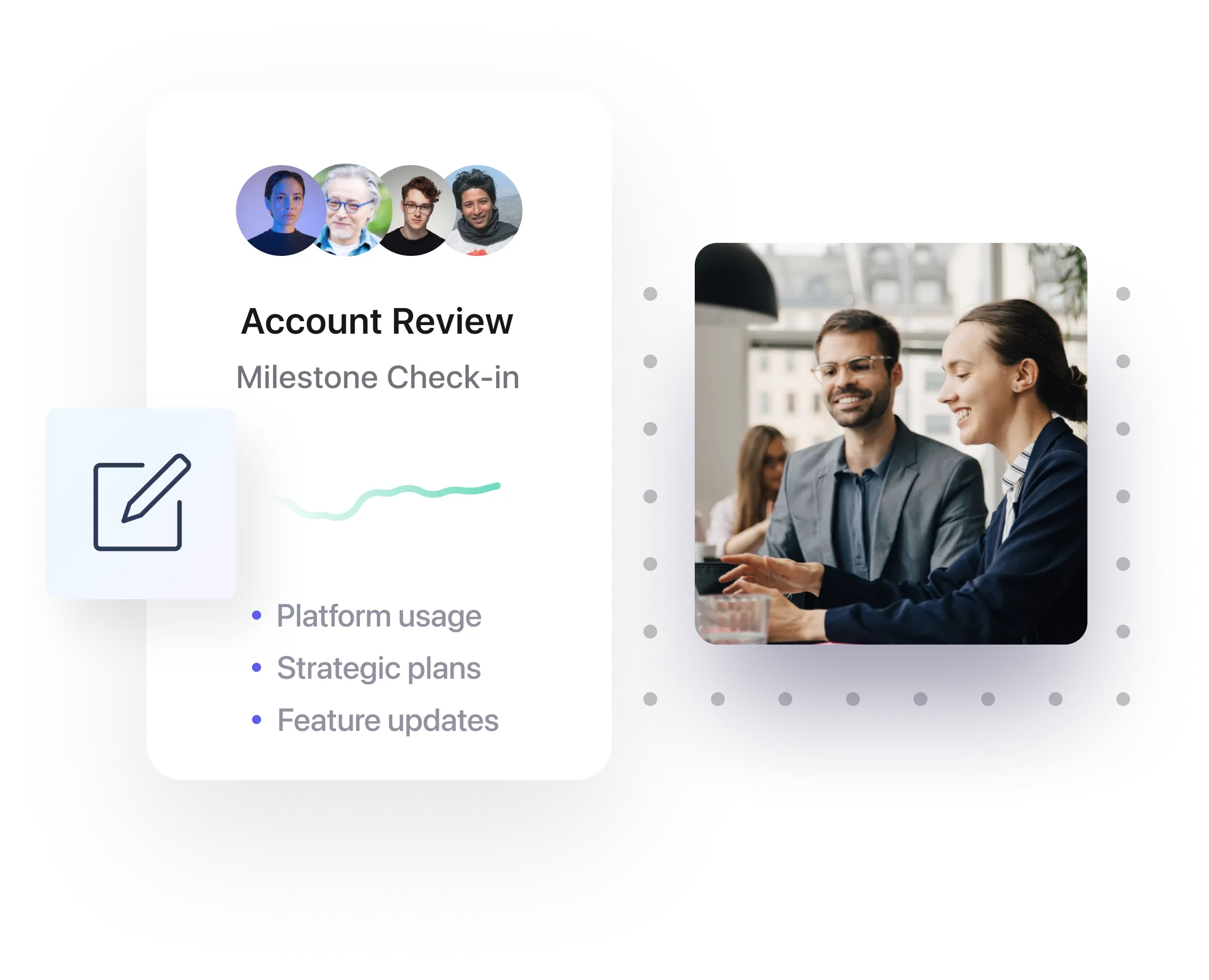 Account review banner on Leapsome.