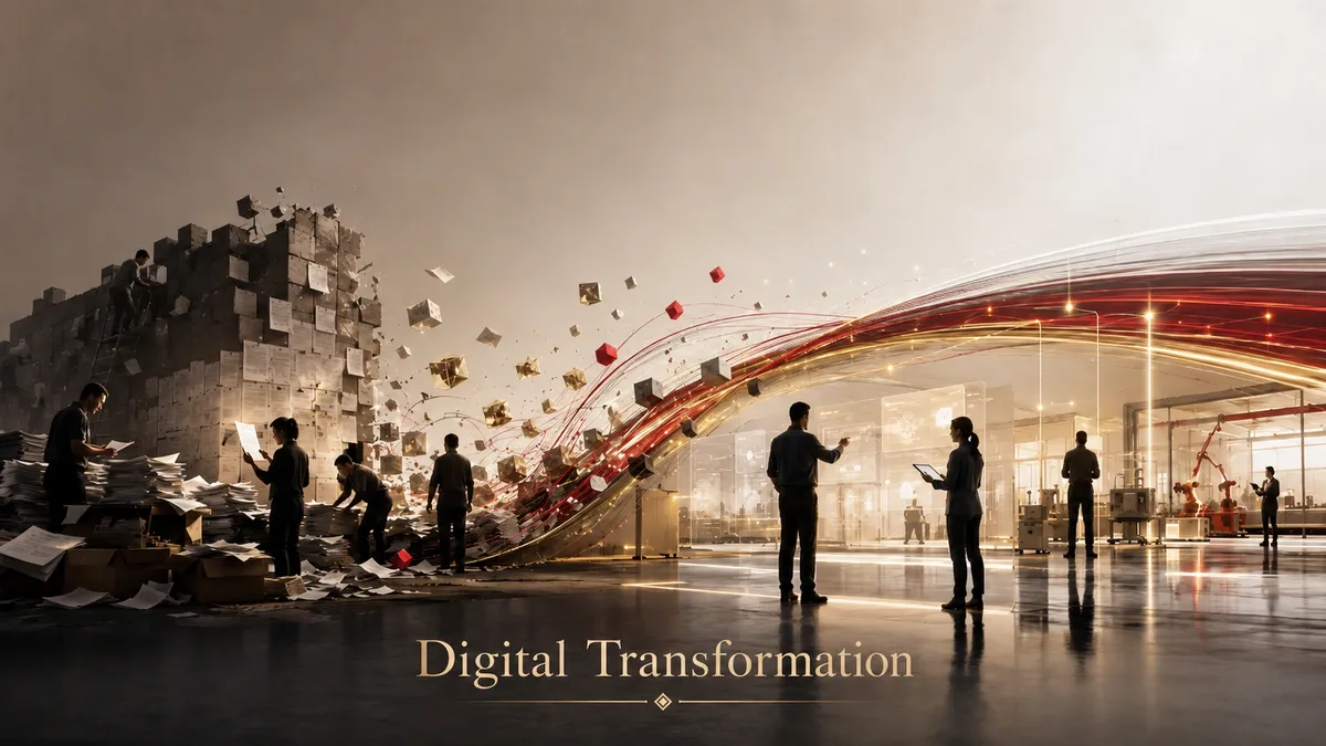 Digital transformation from complex legacy operations to modern technology-enabled workflows