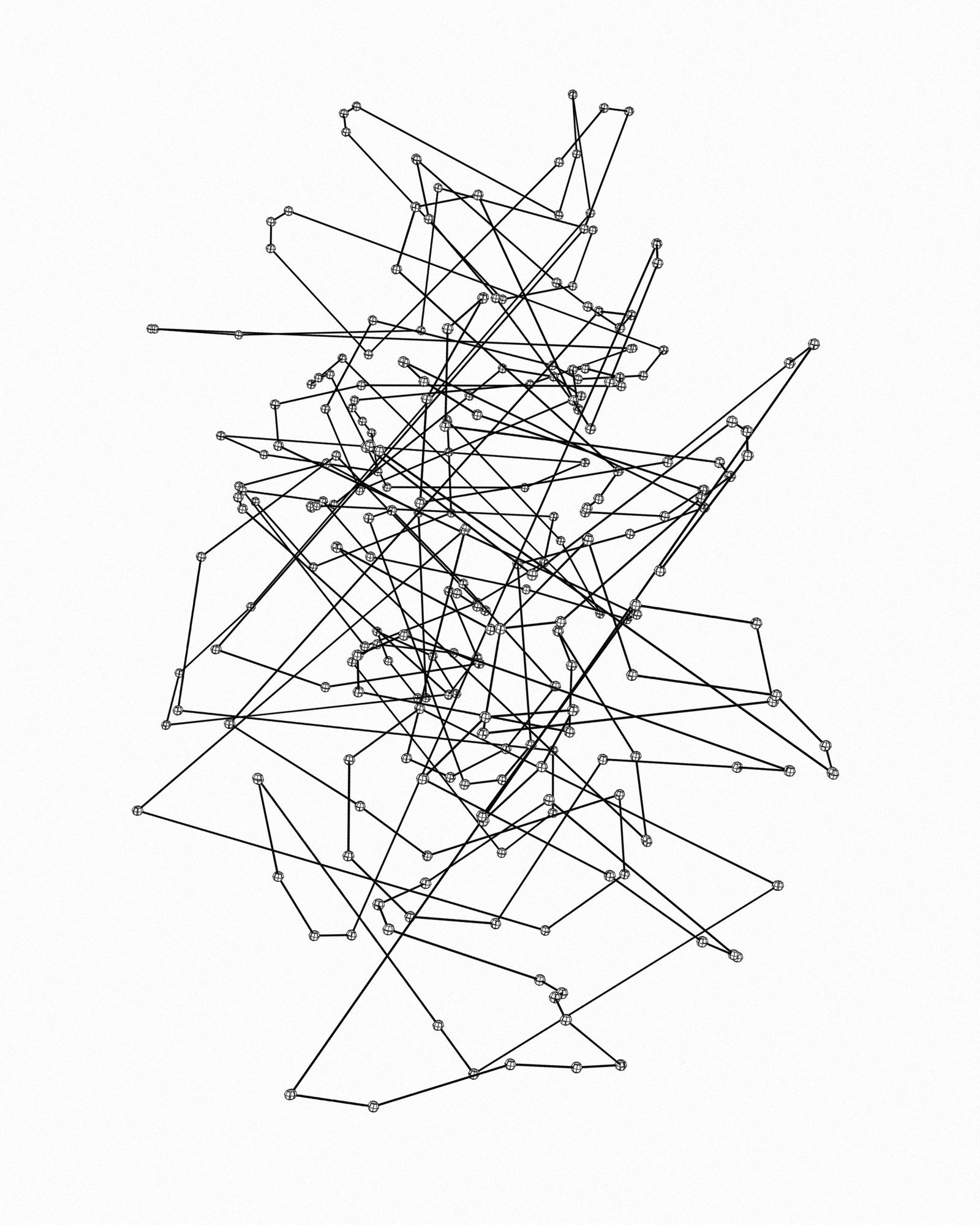 Tangled black lines on a grey background