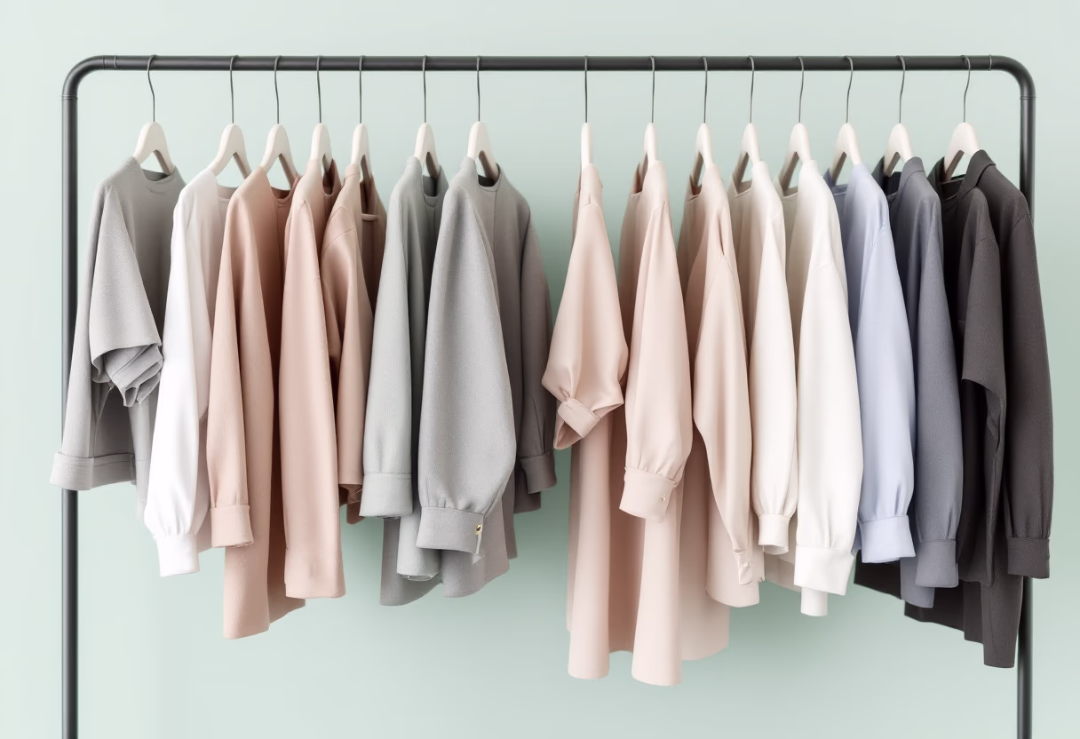 image of clothing racks section (for a department store)